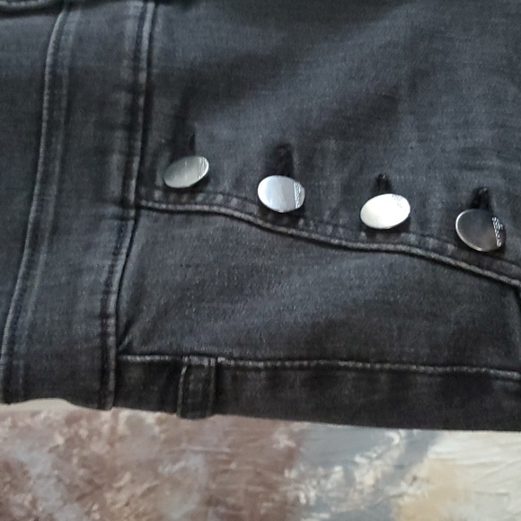 Express Black Super High Rise Stretch+ Denim Legging Women 4S - Picture 4 of 12